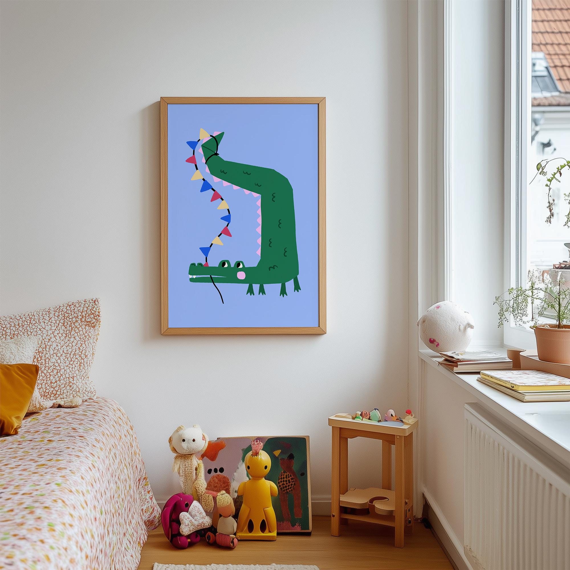 Party Crocodile Print