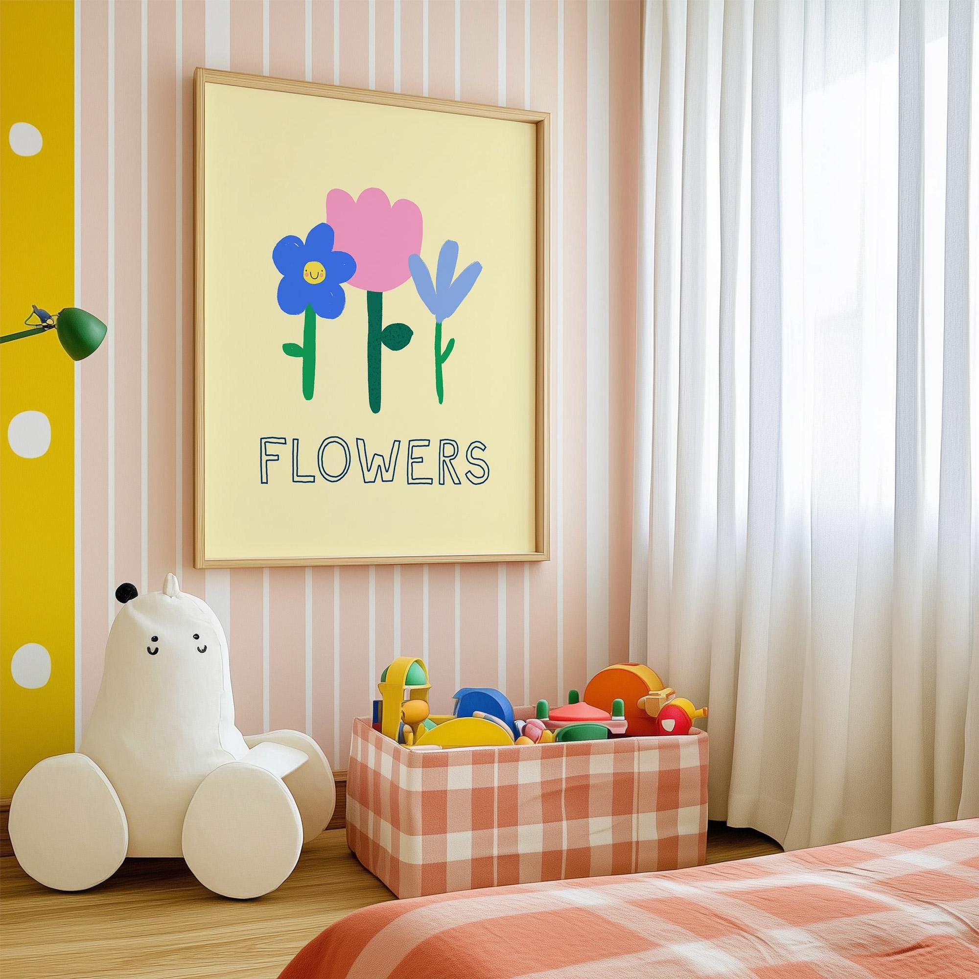 Cheerful Botanical Flowers Print