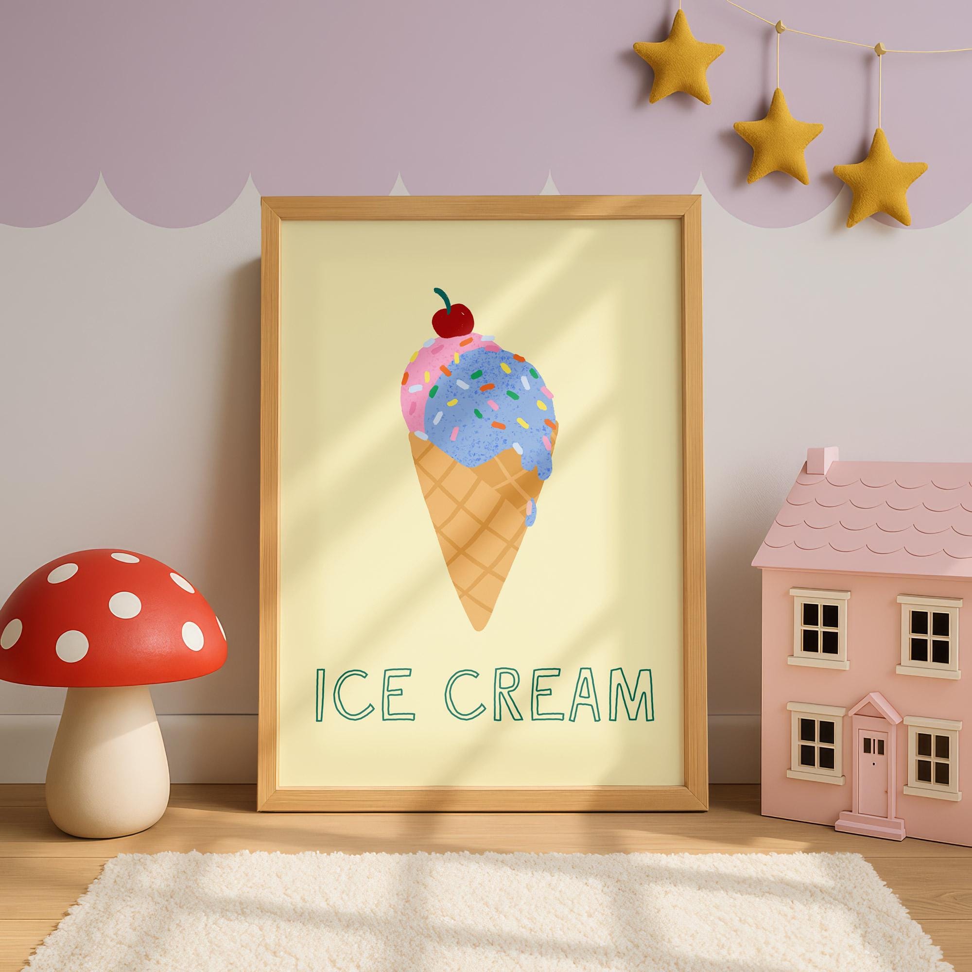 Ice Cream Cone Print