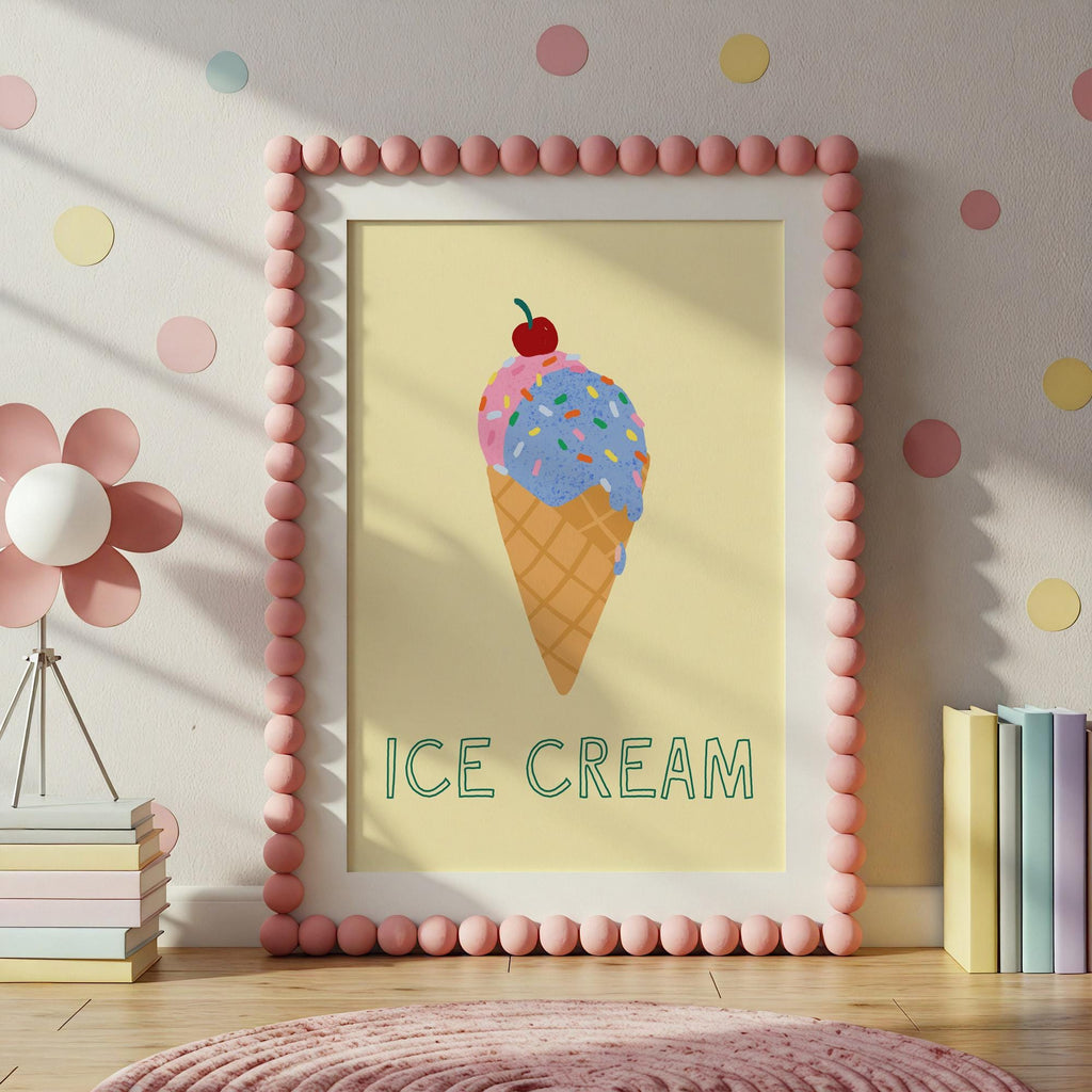Ice Cream Cone Print