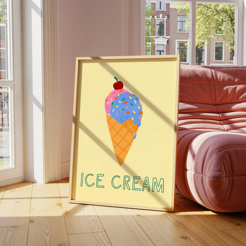 Ice Cream Cone Print