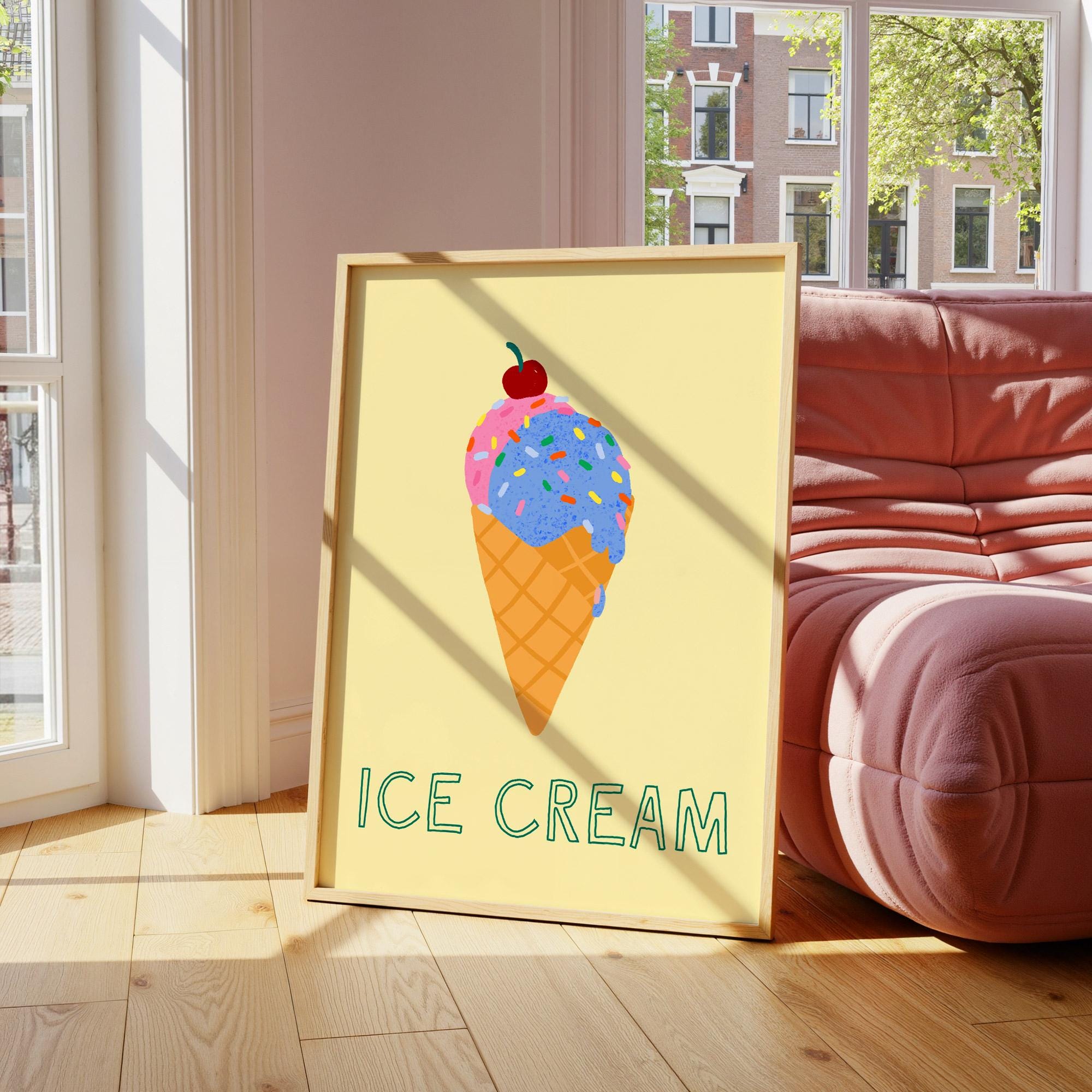 Ice Cream Cone Print