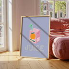Pink Juice Box Print