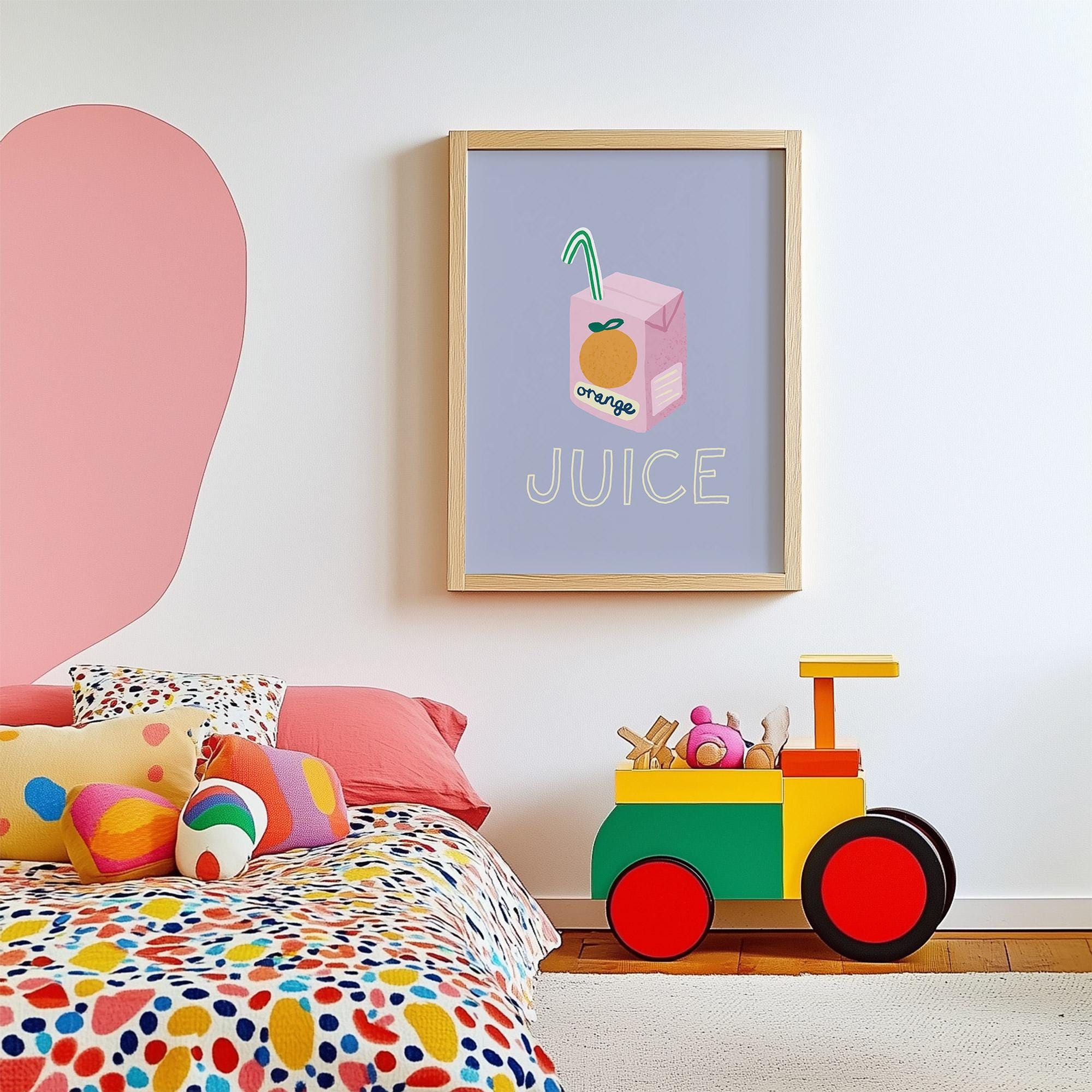 Pink Juice Box Print