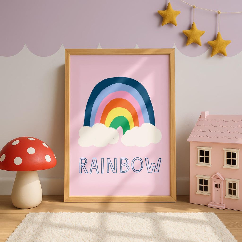 Pink Rainbow Print
