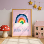 Pink Rainbow Print