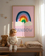 Pink Rainbow Print