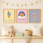 Pink Rainbow Print