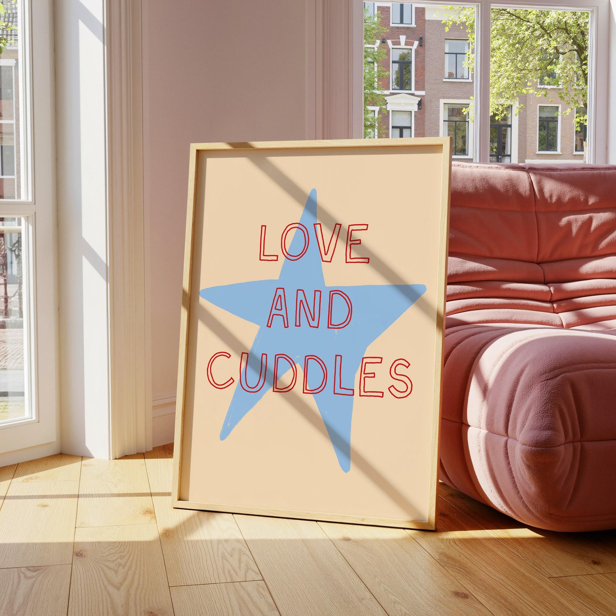 Love and Cuddles Blue Print