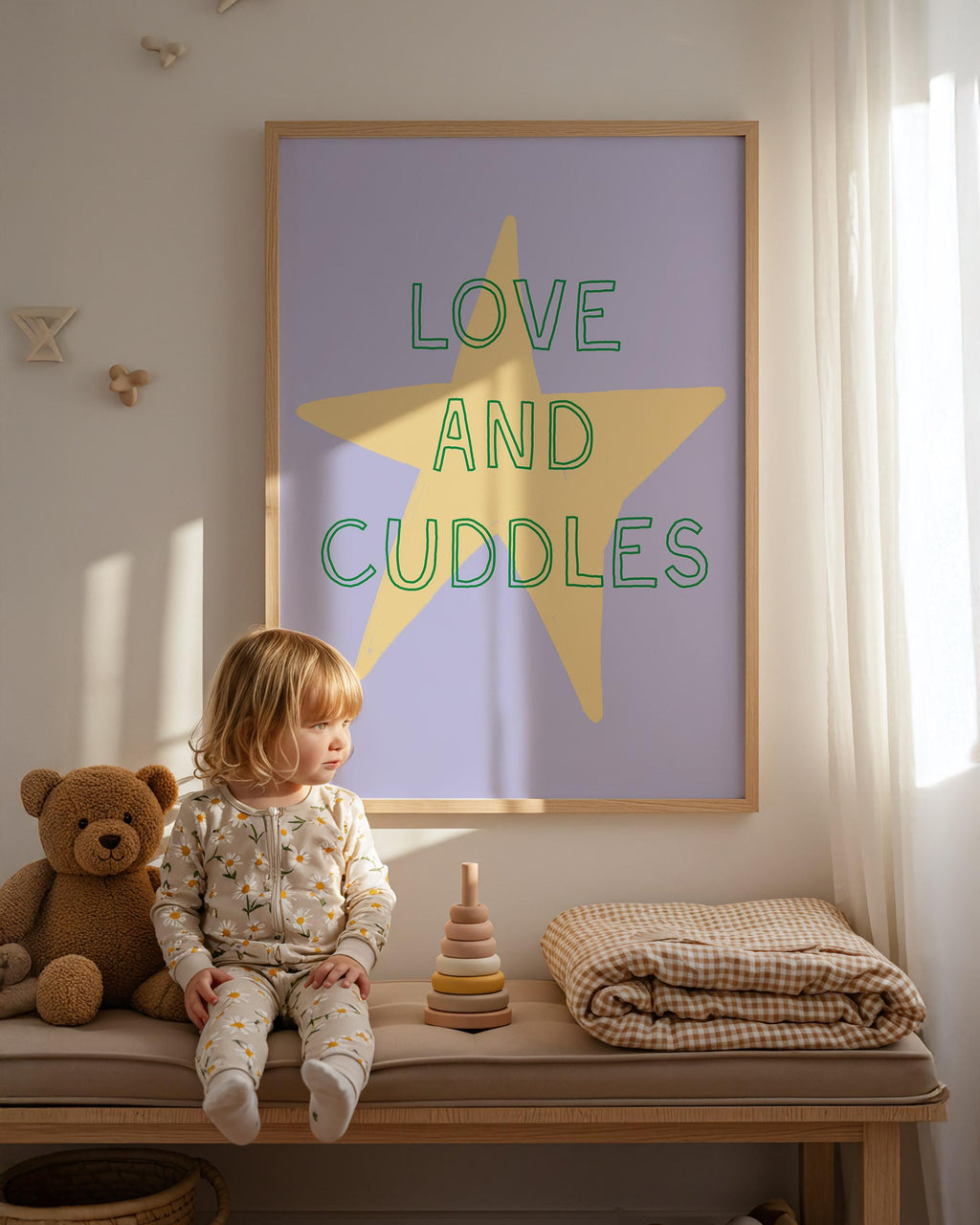 Love and Cuddles Star Print