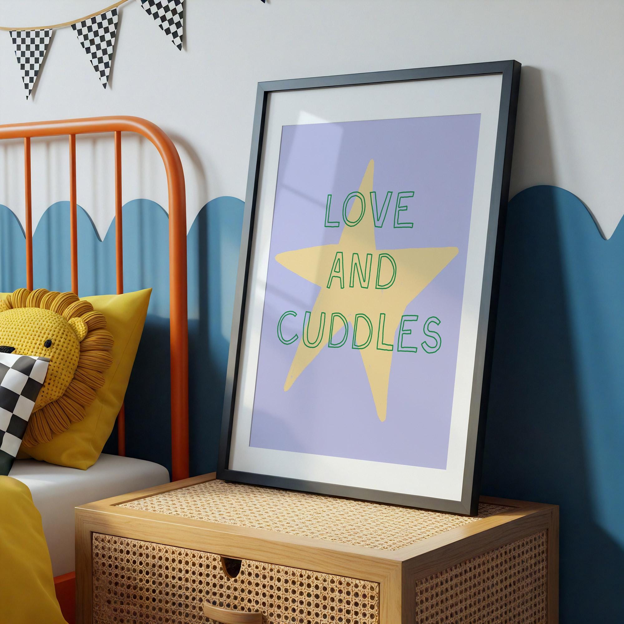 Love and Cuddles Star Print
