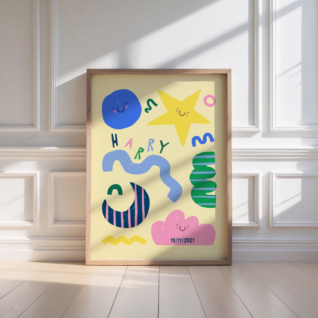Personalised Name Shapes Print