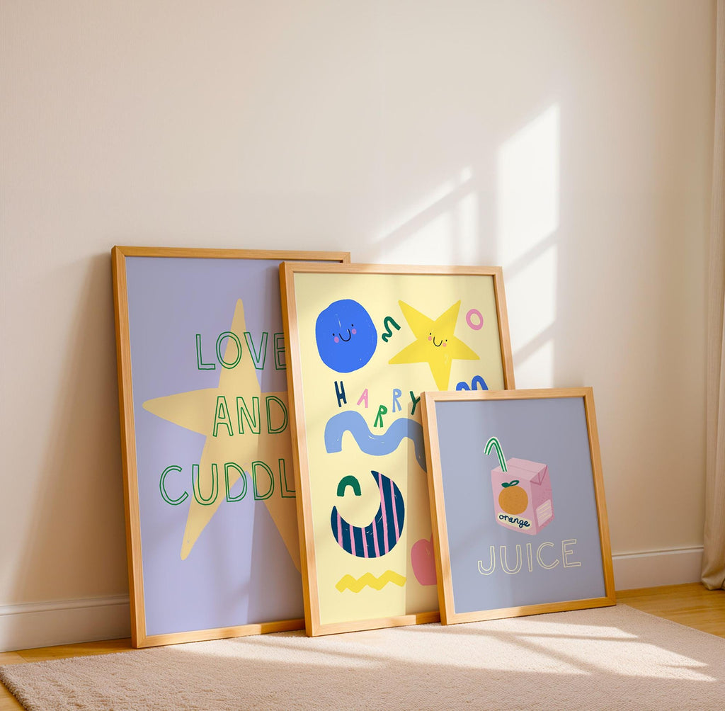 Personalised Name Shapes Print