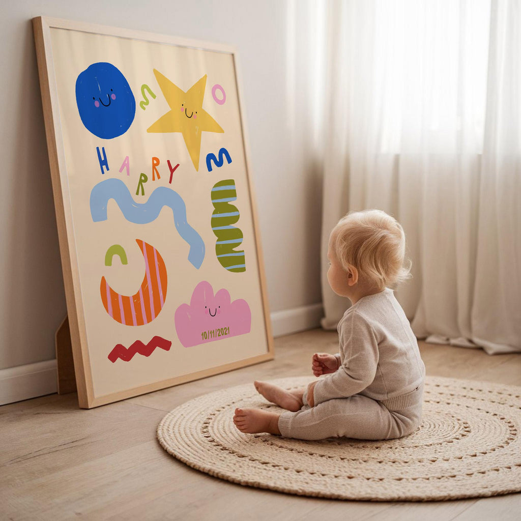 Personalised Abstract Name Print