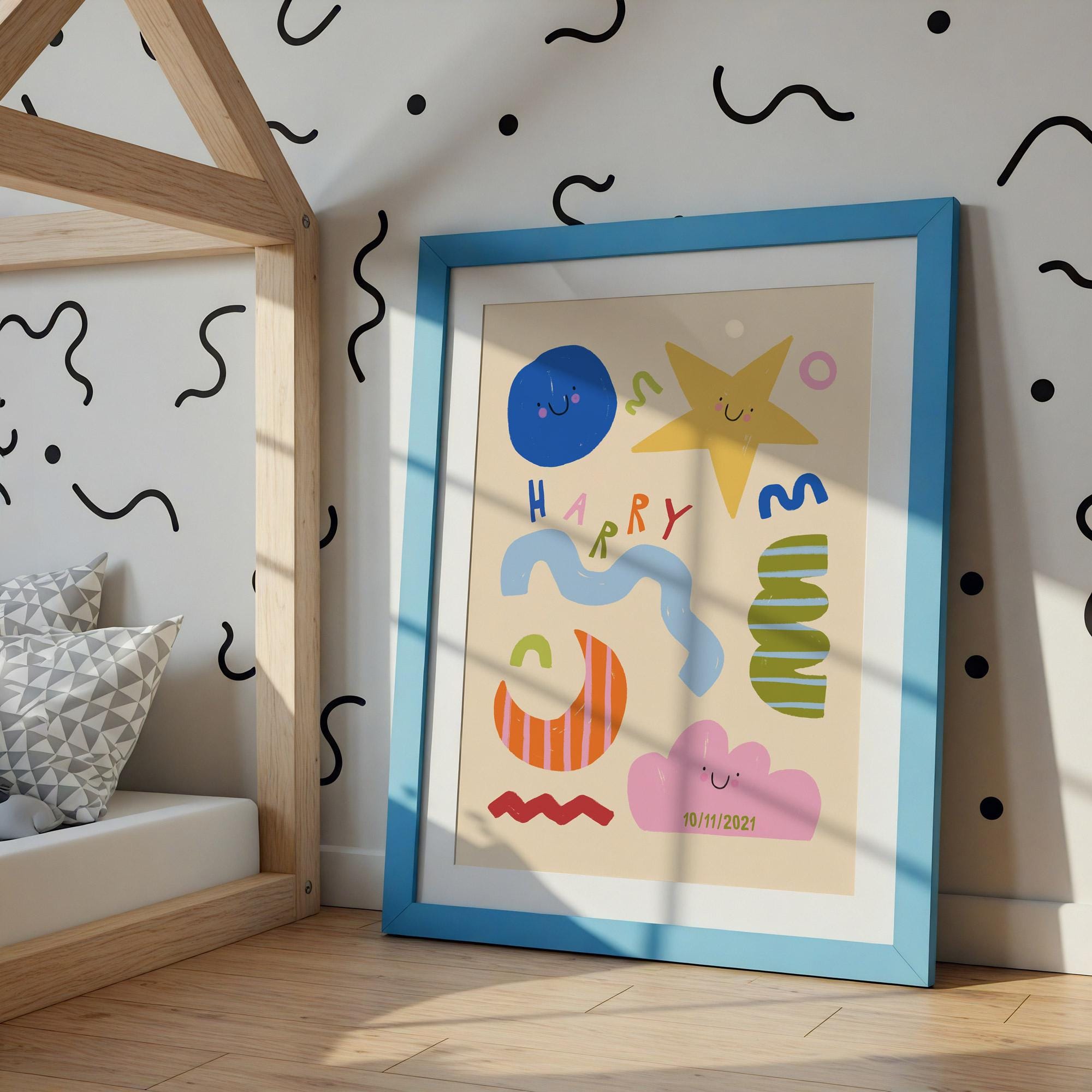 Personalised Abstract Name Print