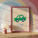 Green Car Kids Print