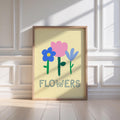 Cheerful Botanical Flowers Print