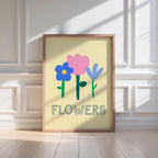 Cheerful Botanical Flowers Print