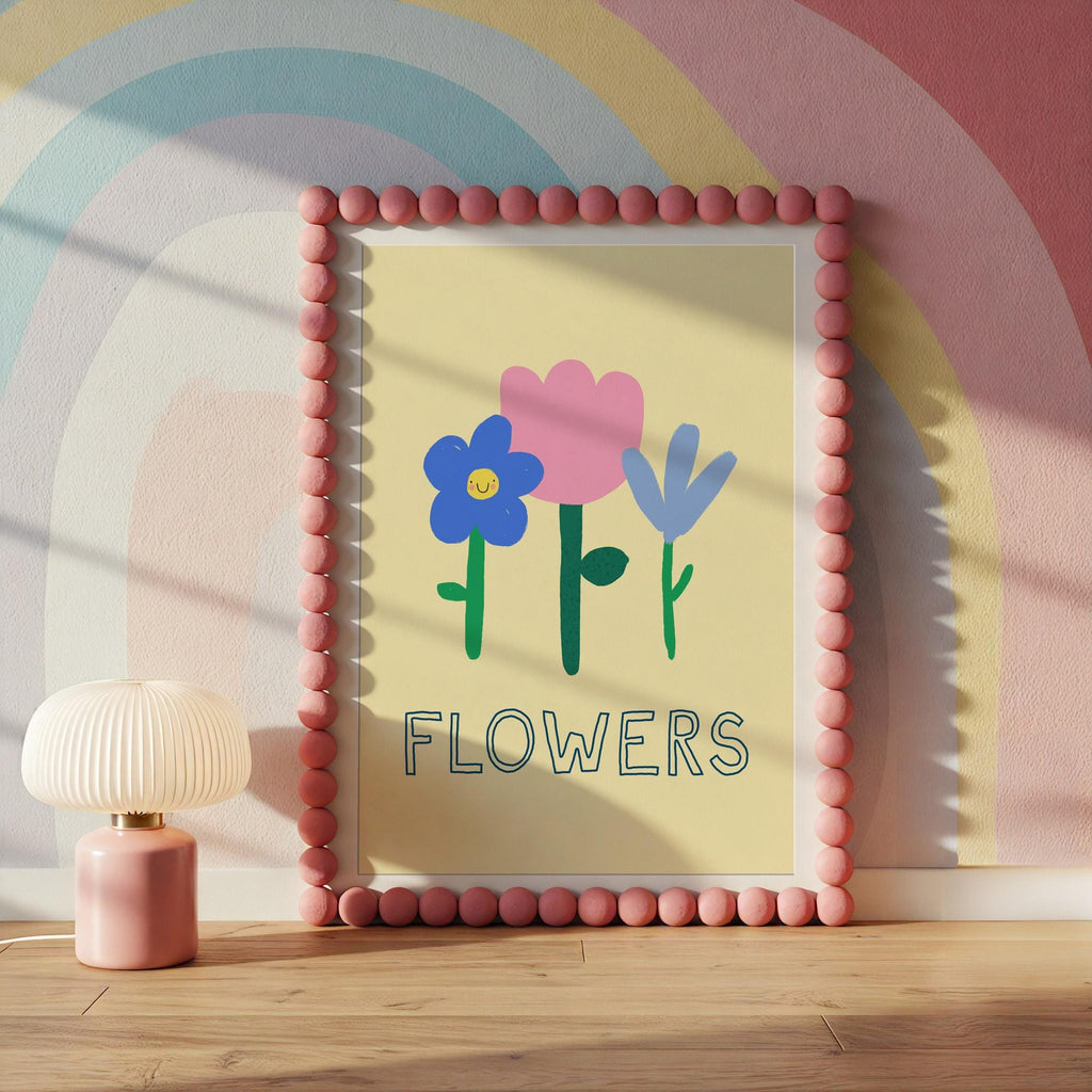 Cheerful Botanical Flowers Print