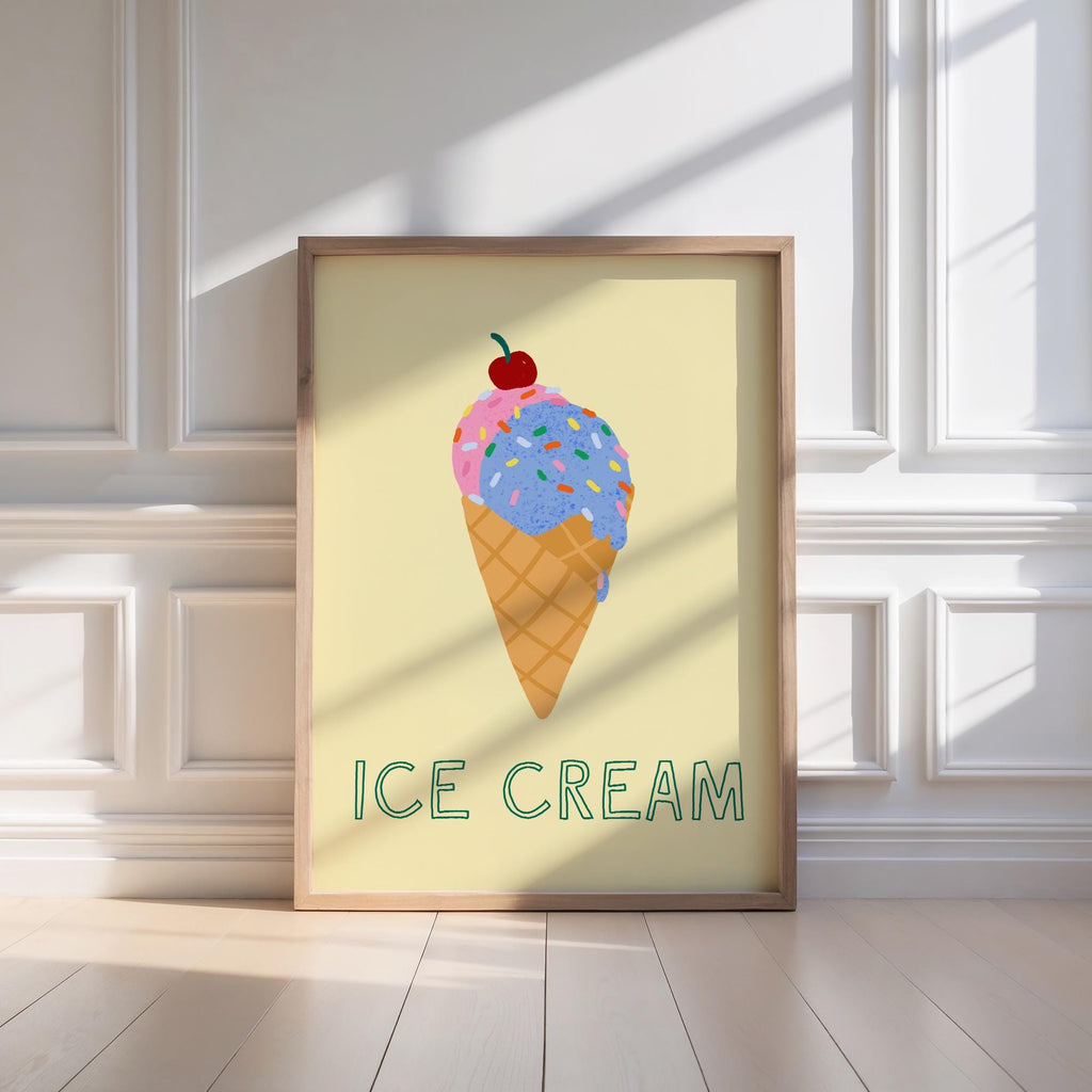 Ice Cream Cone Print