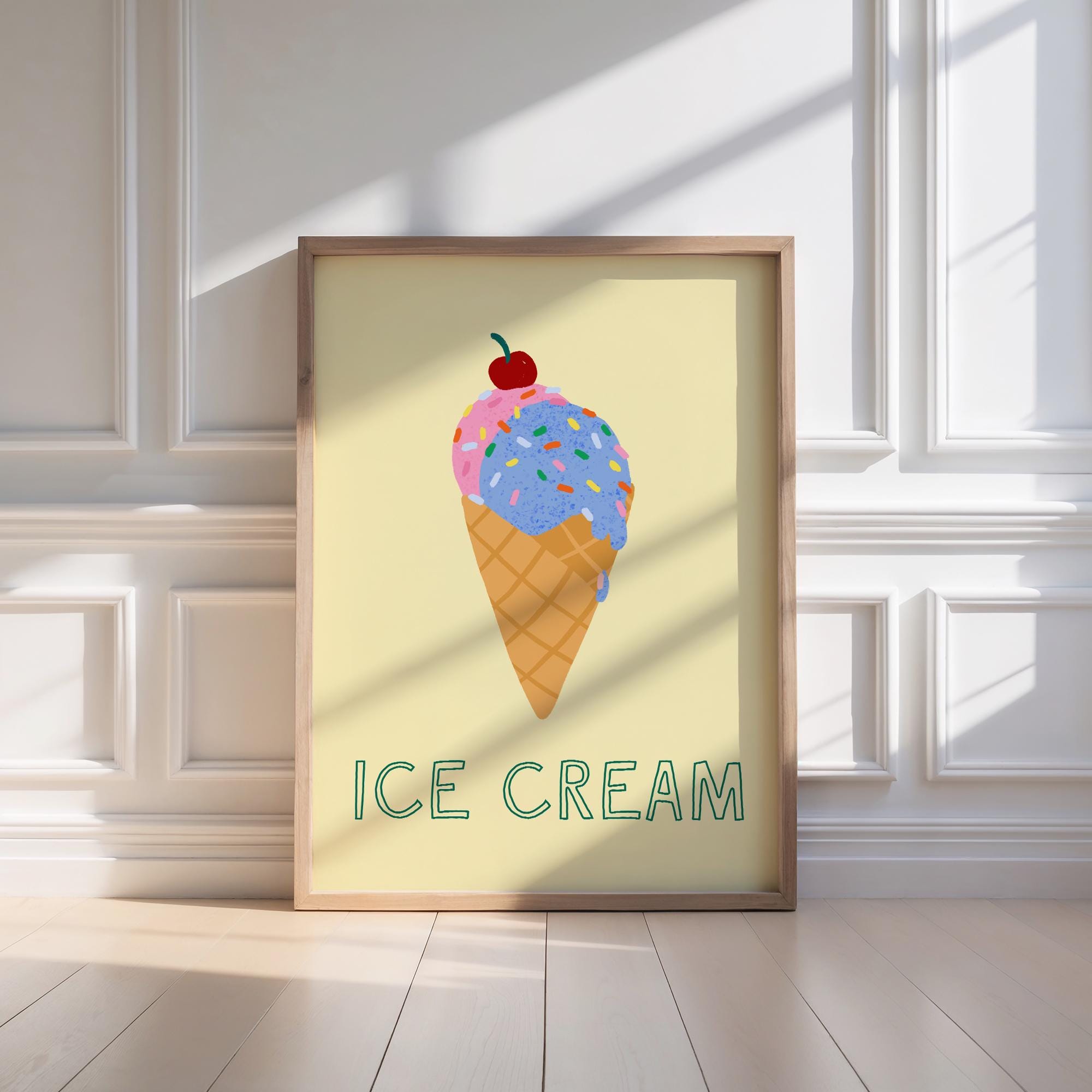 Ice Cream Cone Print