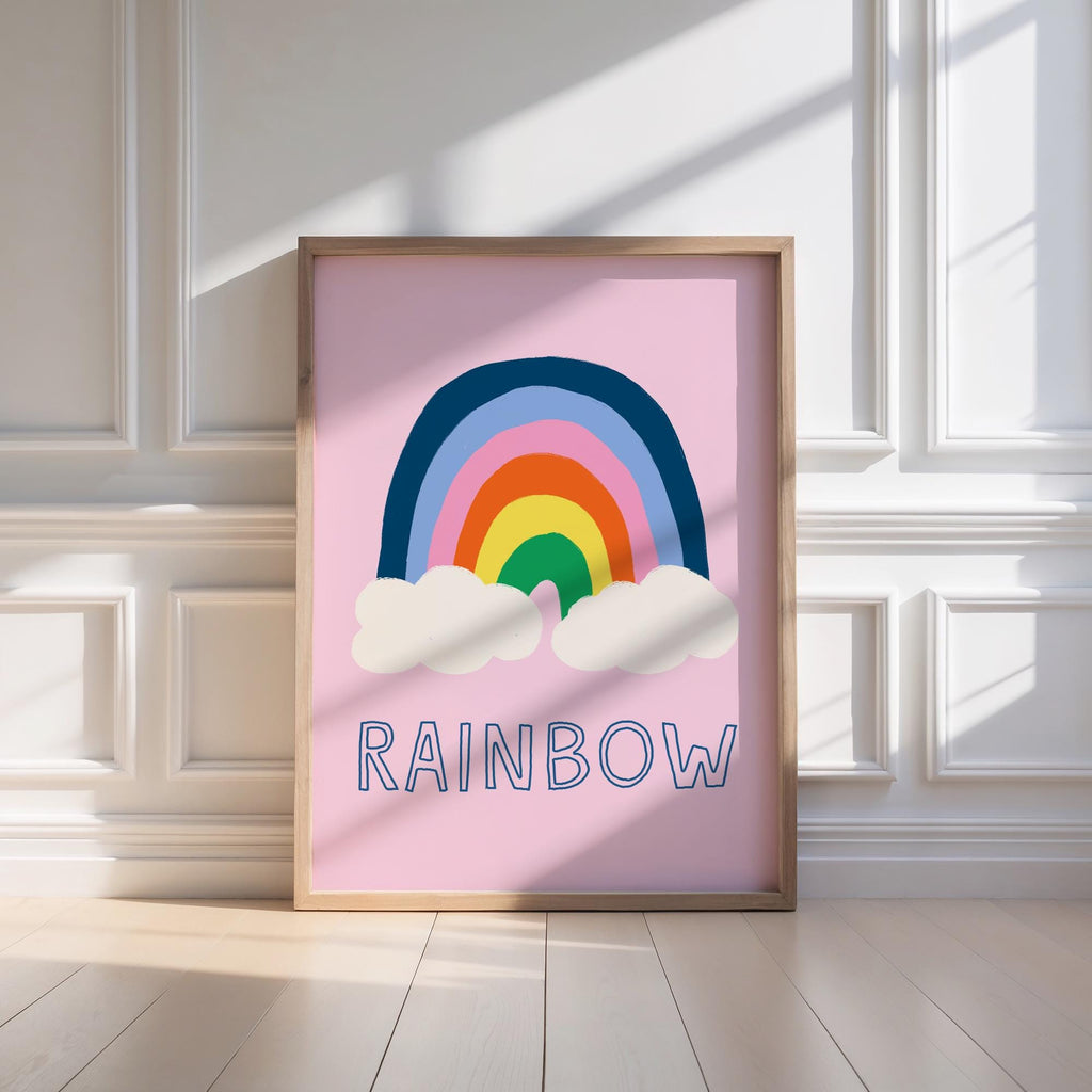 Pink Rainbow Print
