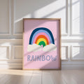 Pink Rainbow Print