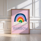 Pink Rainbow Print