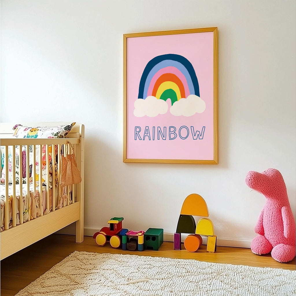 Pink Rainbow Print