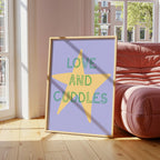 Love and Cuddles Star Print