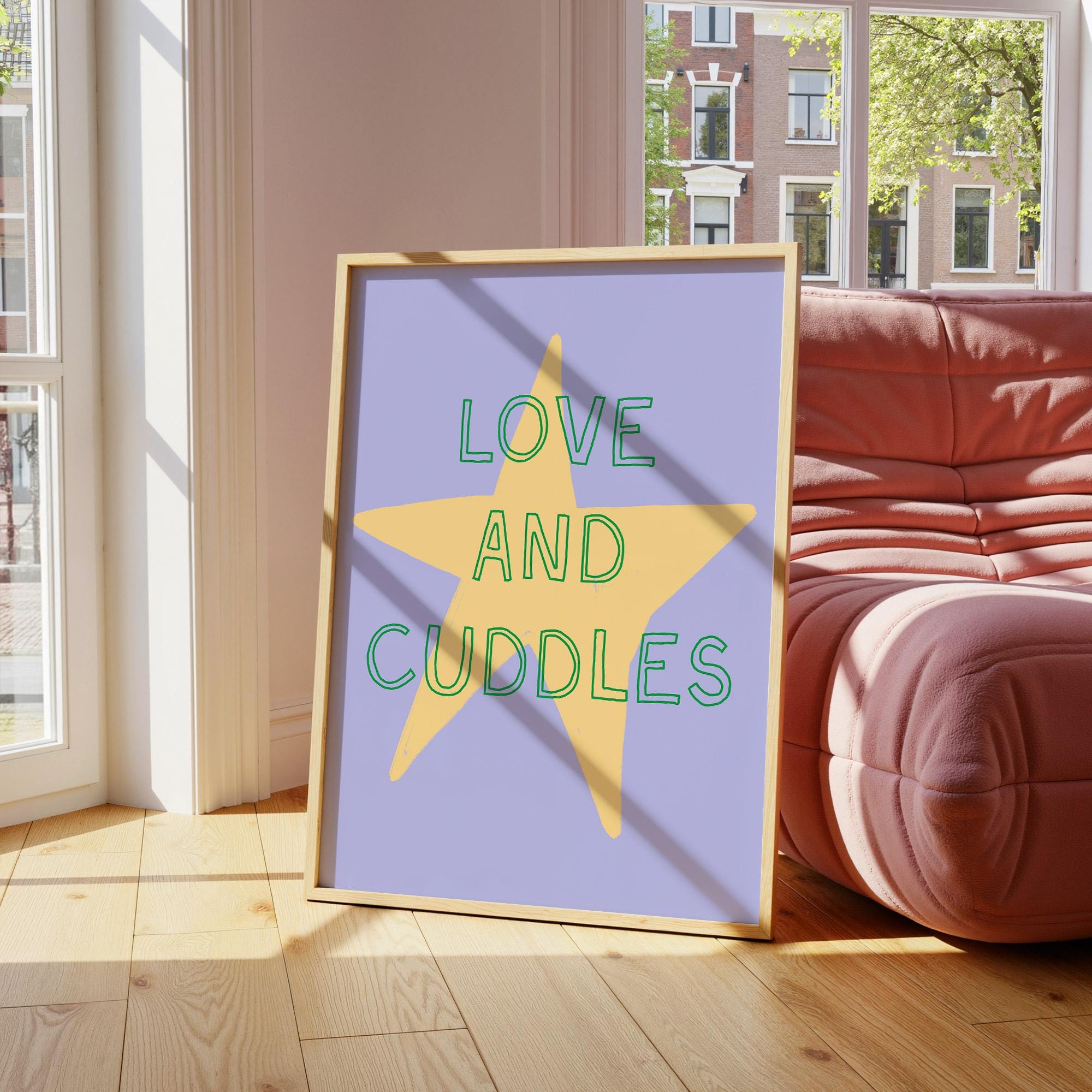 Love and Cuddles Star Print