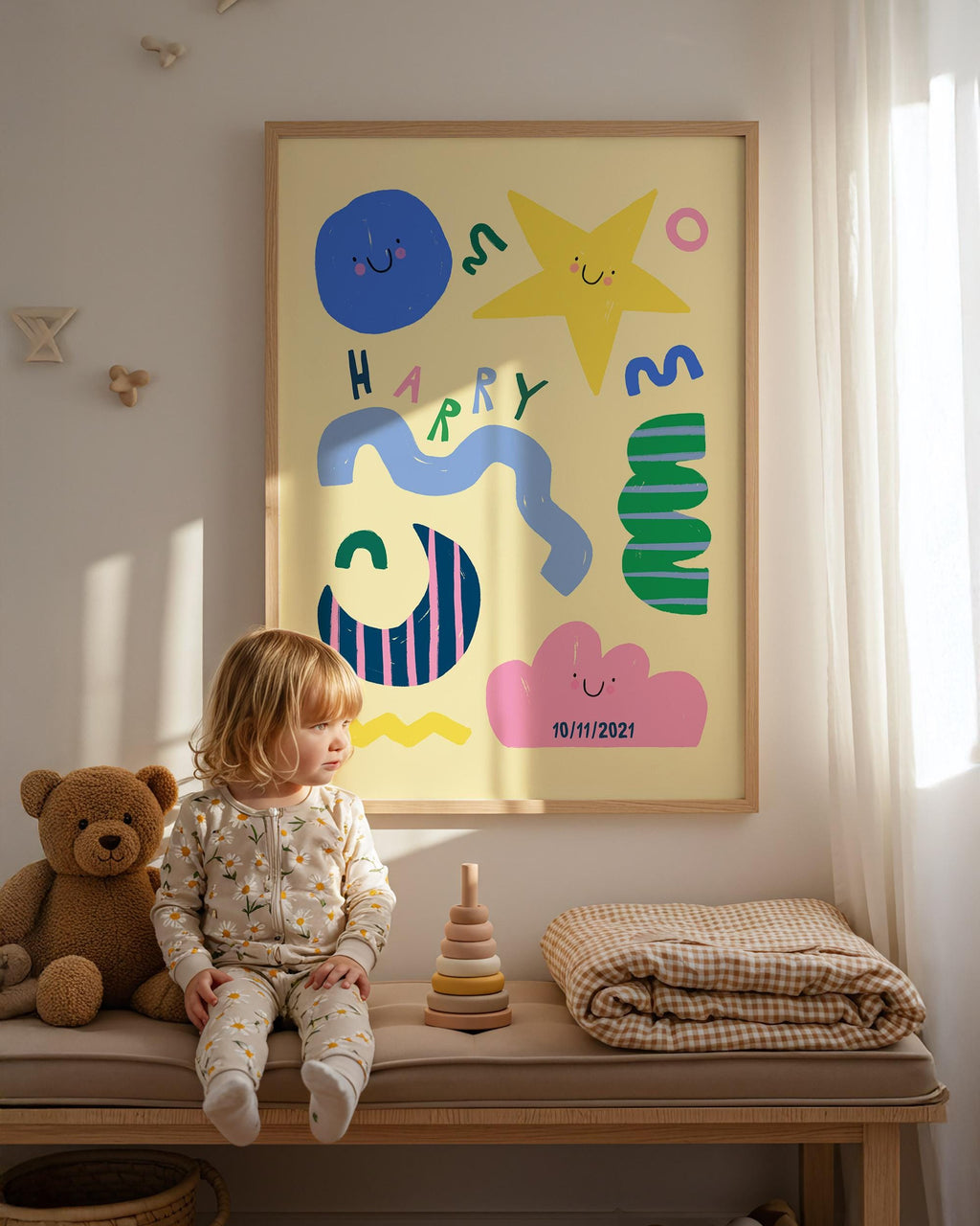 Personalised Name Shapes Print