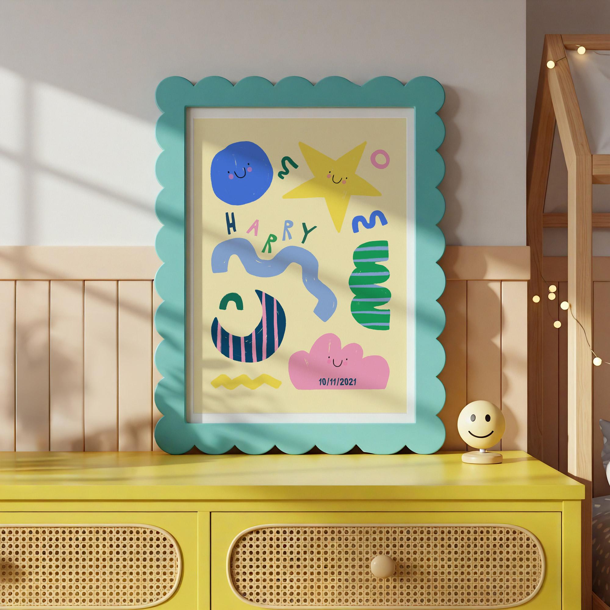 Personalised Name Shapes Print