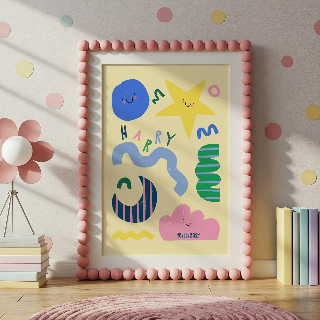 Personalised Name Shapes Print