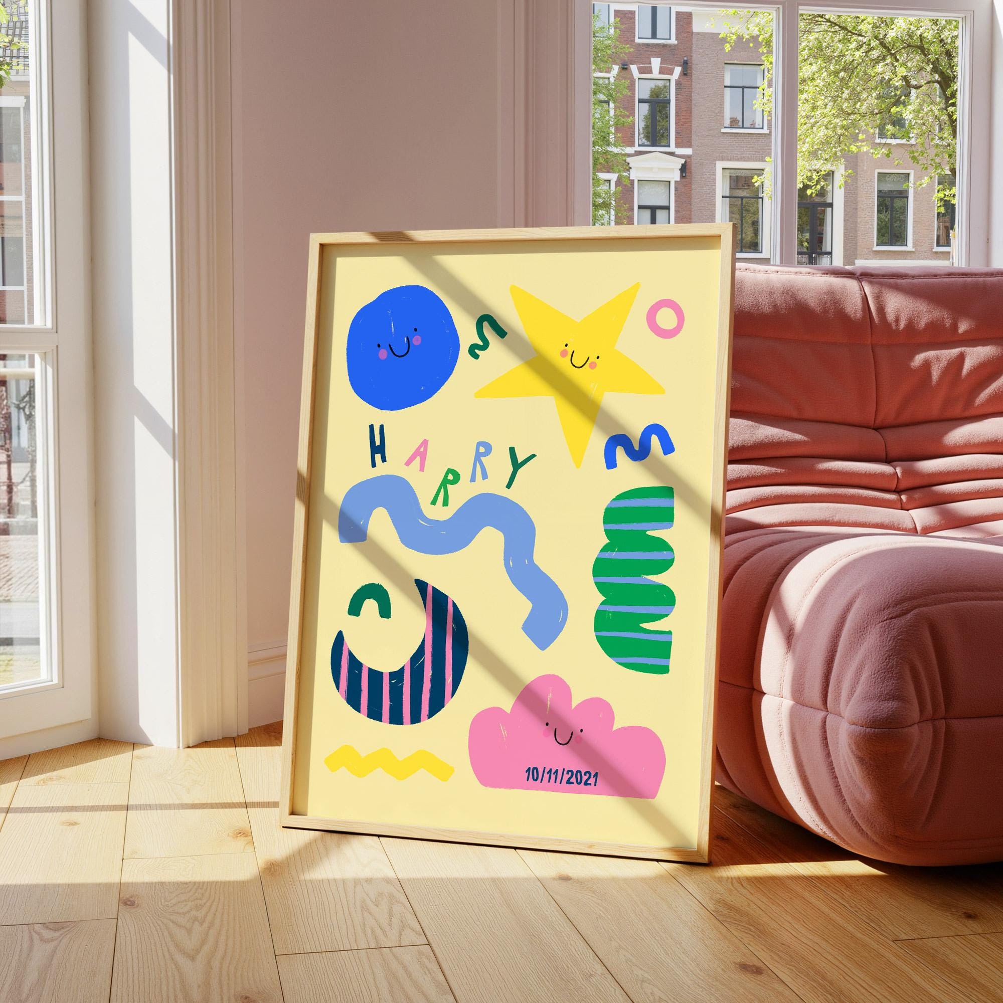 Personalised Name Shapes Print