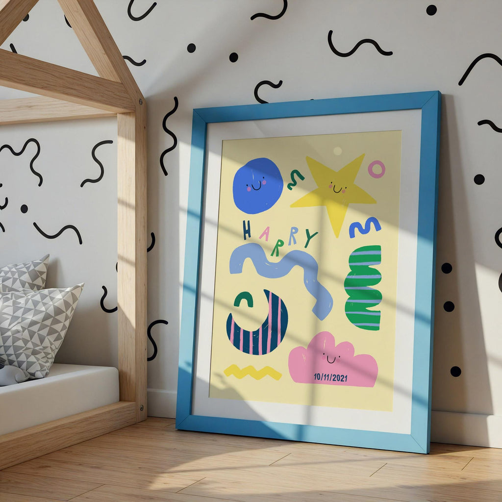 Personalised Name Shapes Print