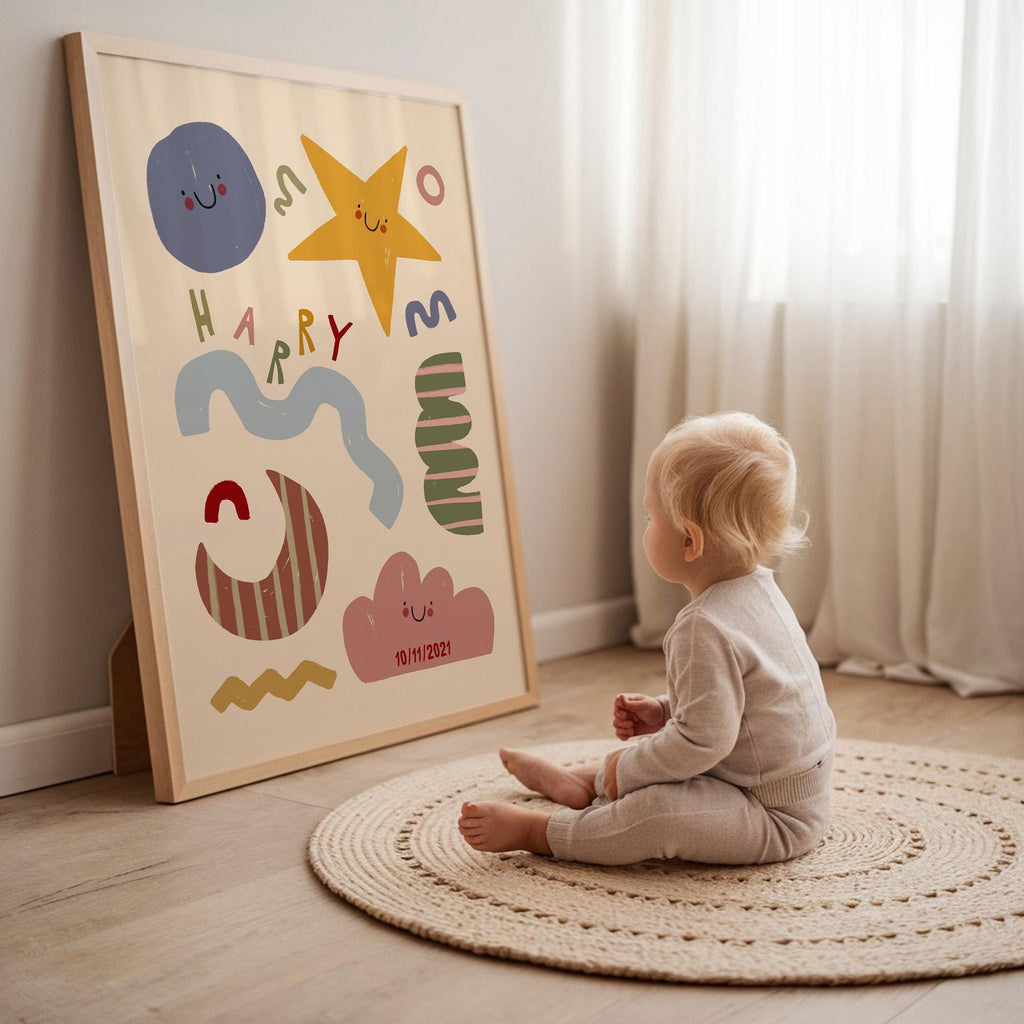 Personalised Abstract Name Print