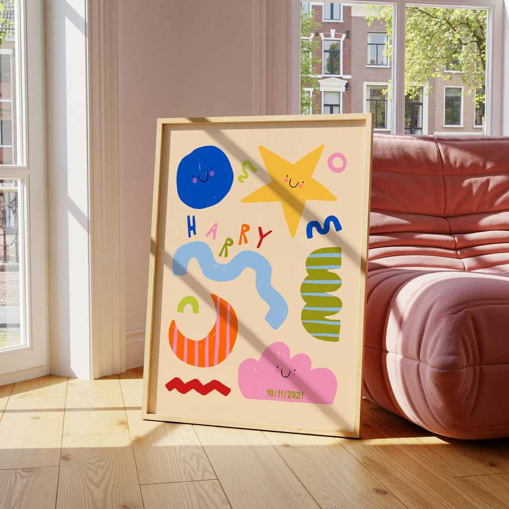 Personalised Abstract Name Print