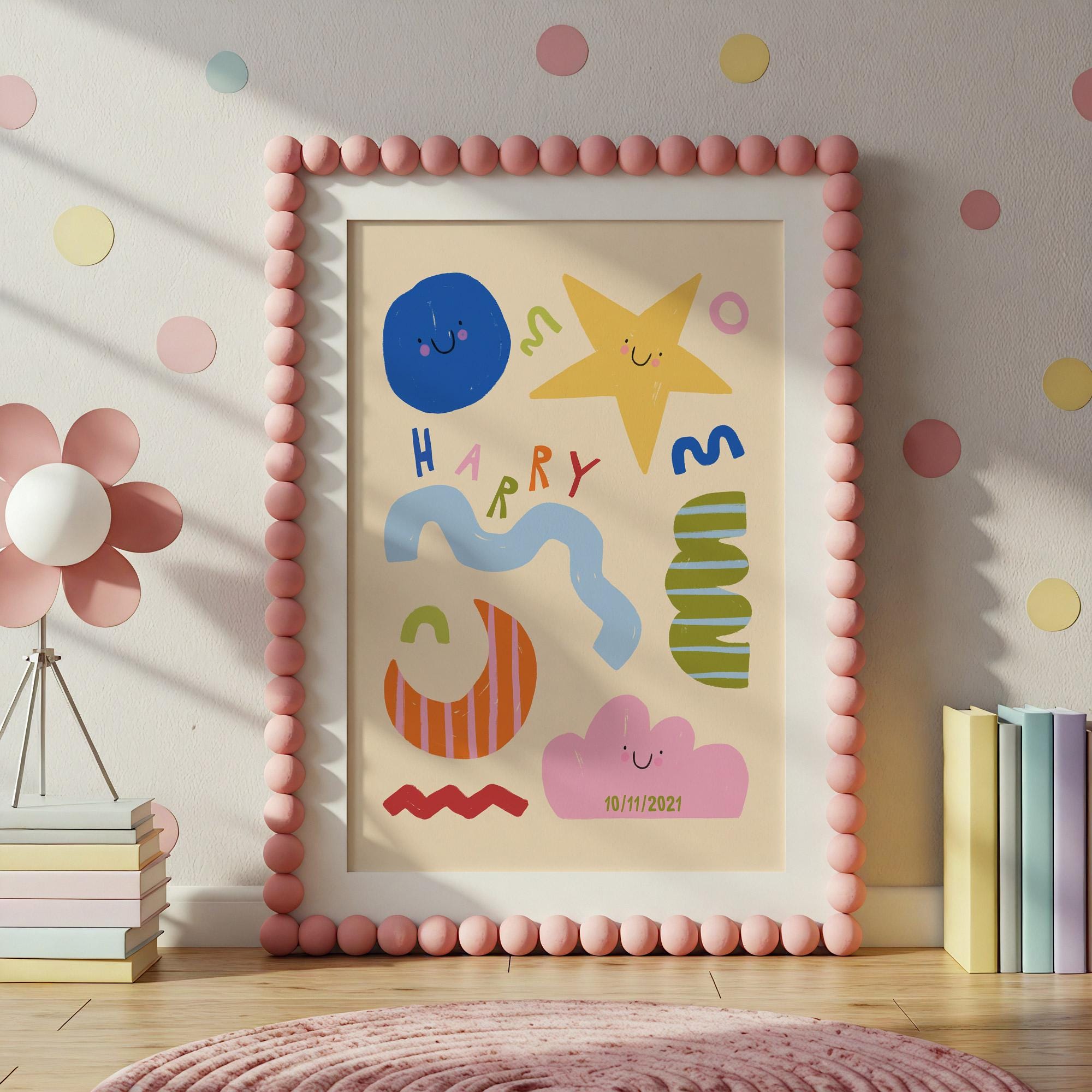Personalised Abstract Name Print