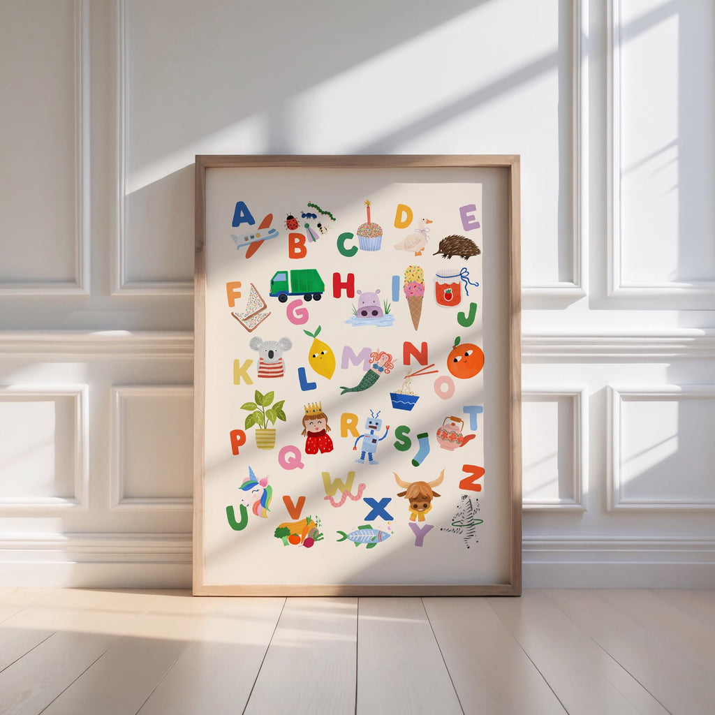 Playful Rainbow ABC Print