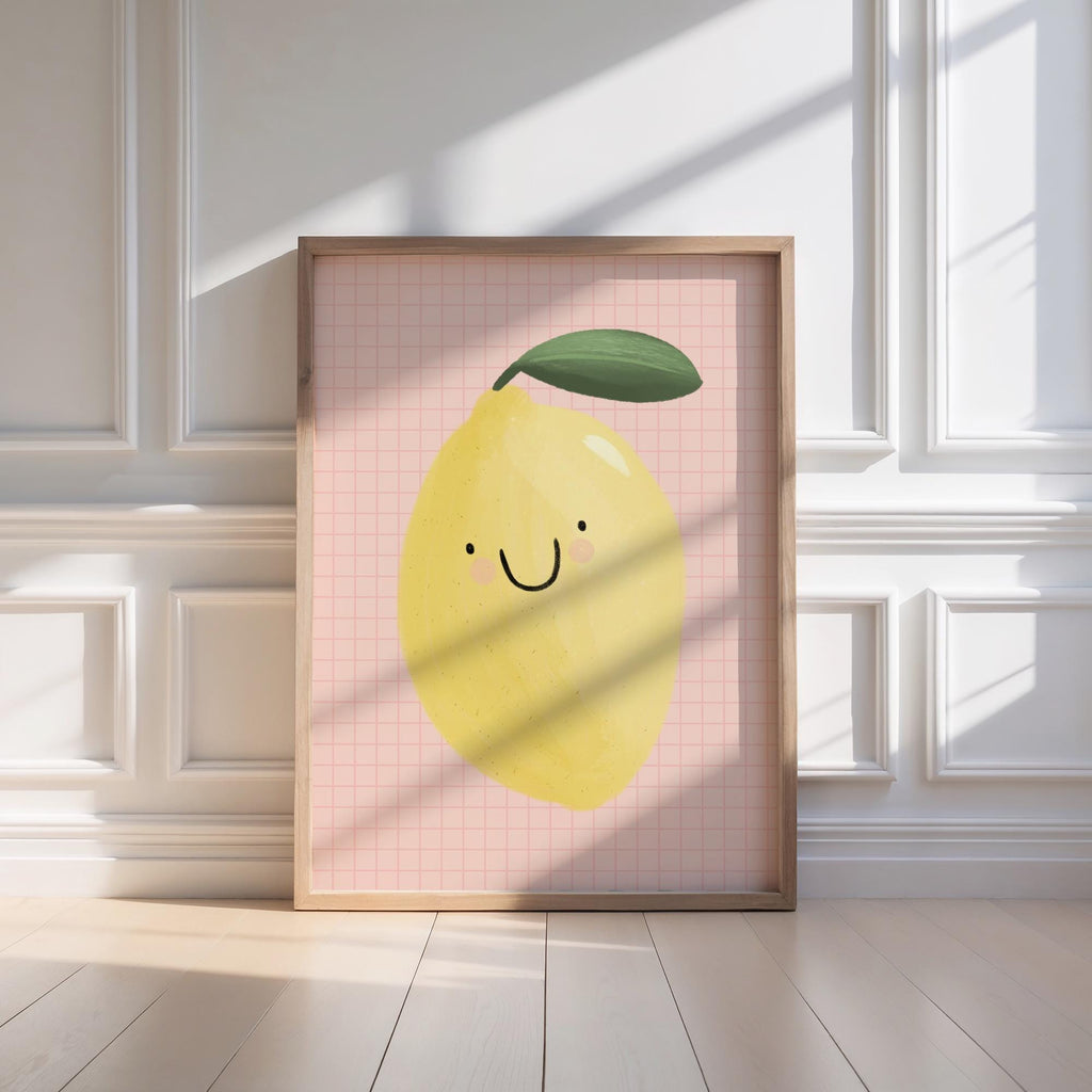 Smiling Lemon Print