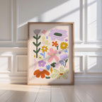 Boho Floral Nursery Print