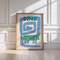 Hand-Drawn Dinosaur Nursery Print: Playful Kids Room Wall Art