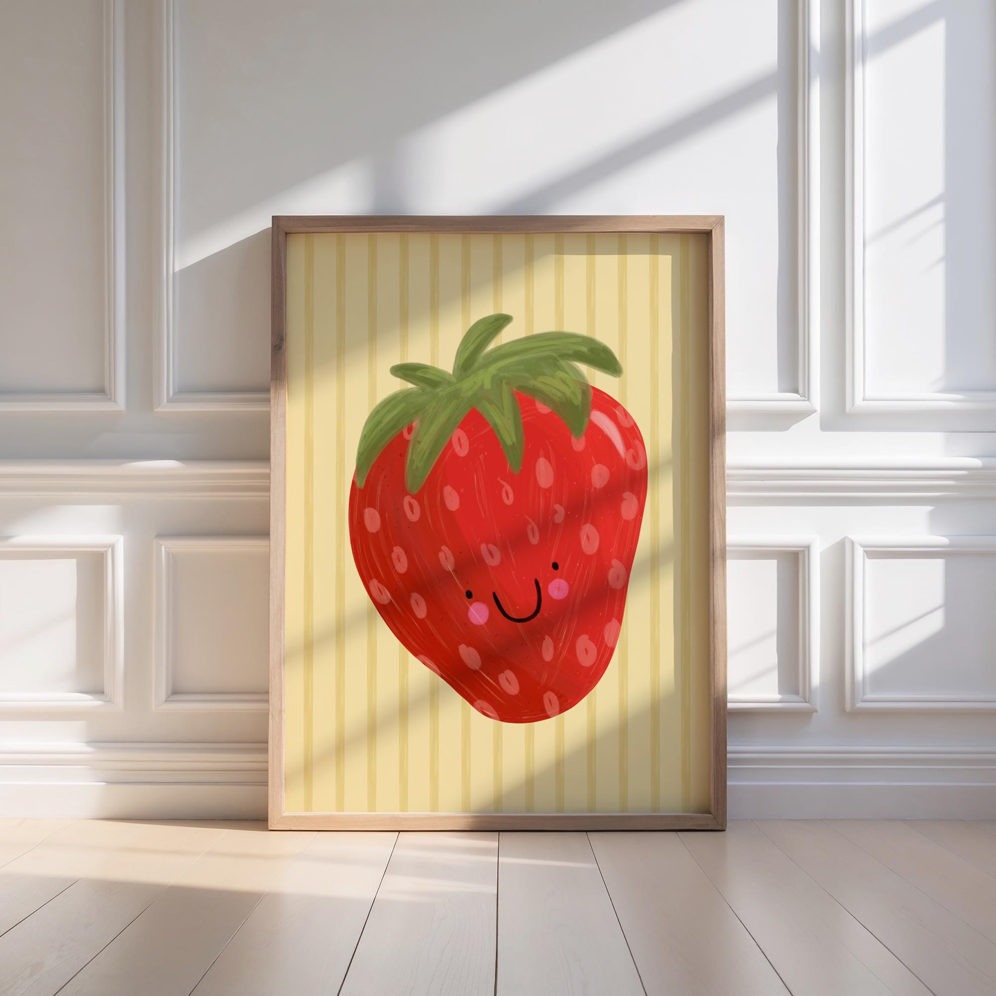 Smiling Strawberry Print