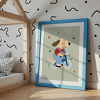 Dog on Bike Print
