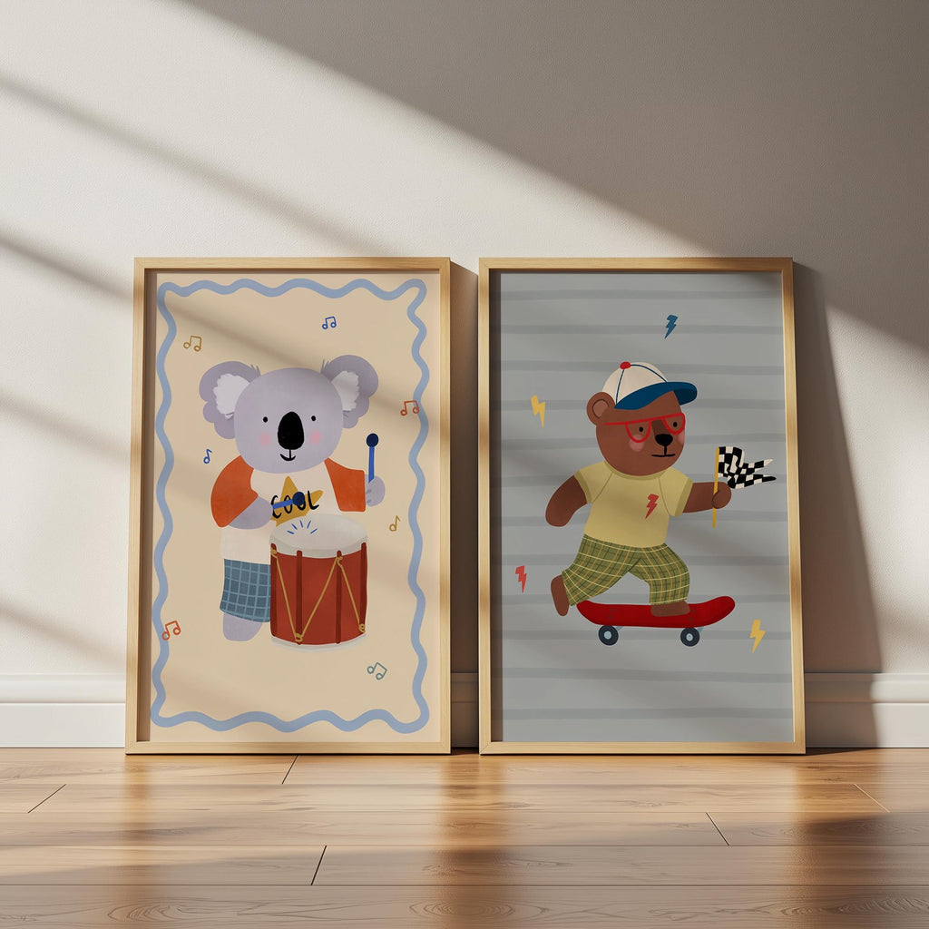 Koala with Drum Print
