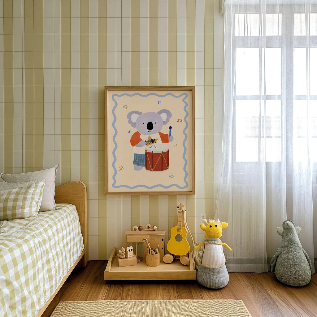 Koala with Drum Print