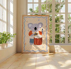 Koala with Drum Print