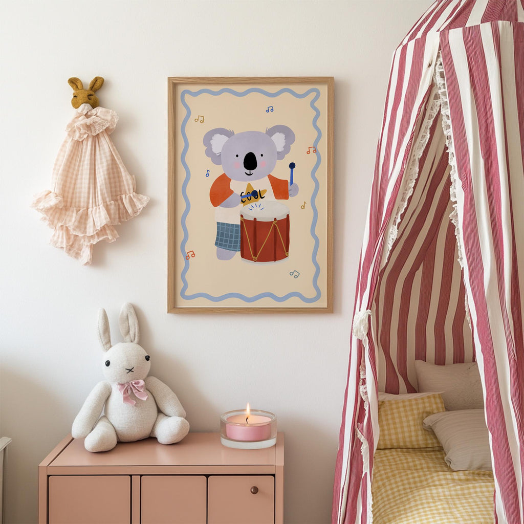Koala with Drum Print