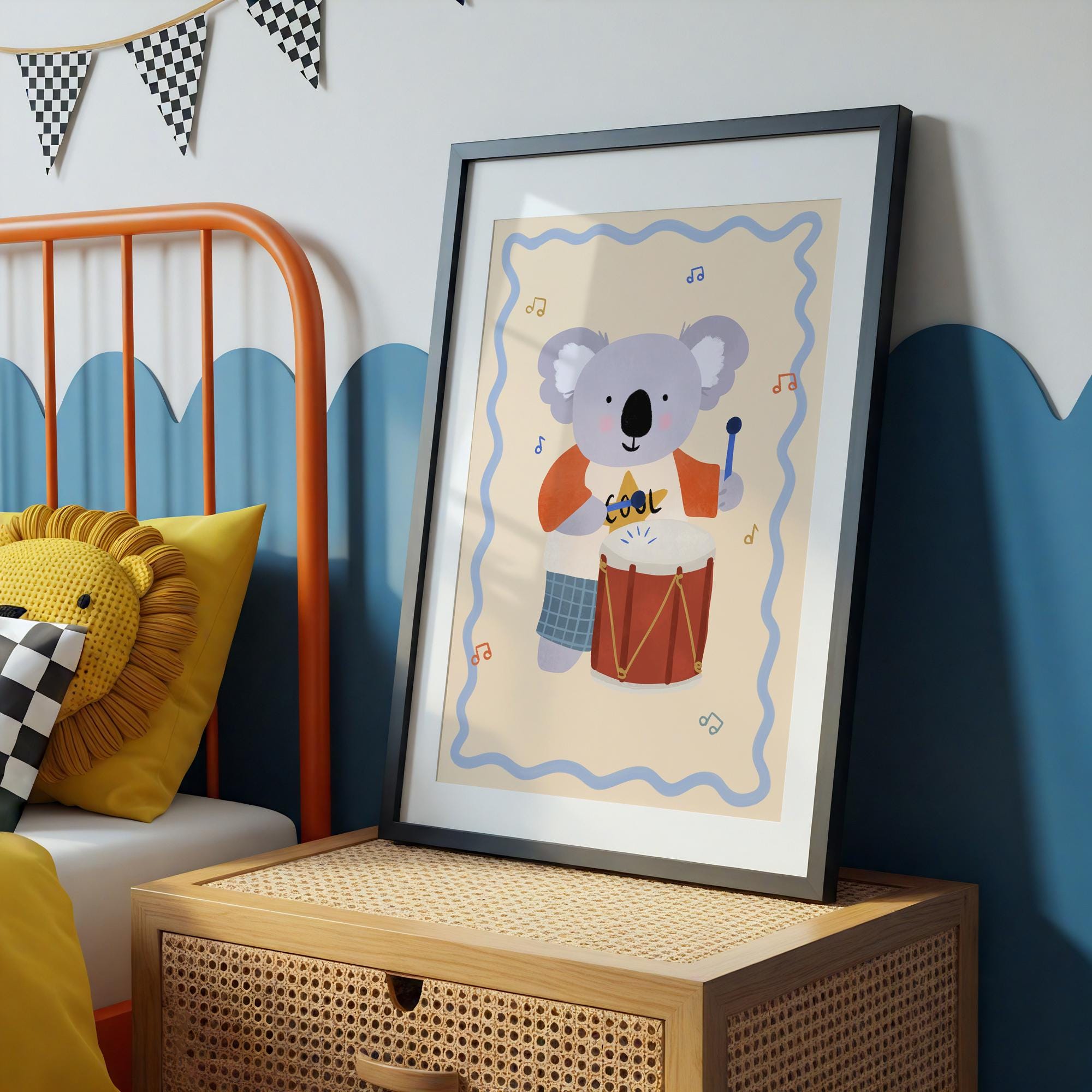 Koala with Drum Print
